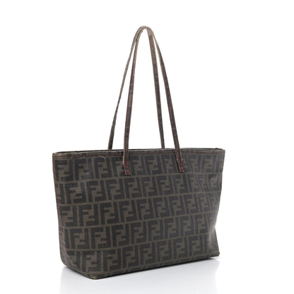 Fendi Zucca Spalmati Small Roll Tote Tobacco Fragola 2 of 7