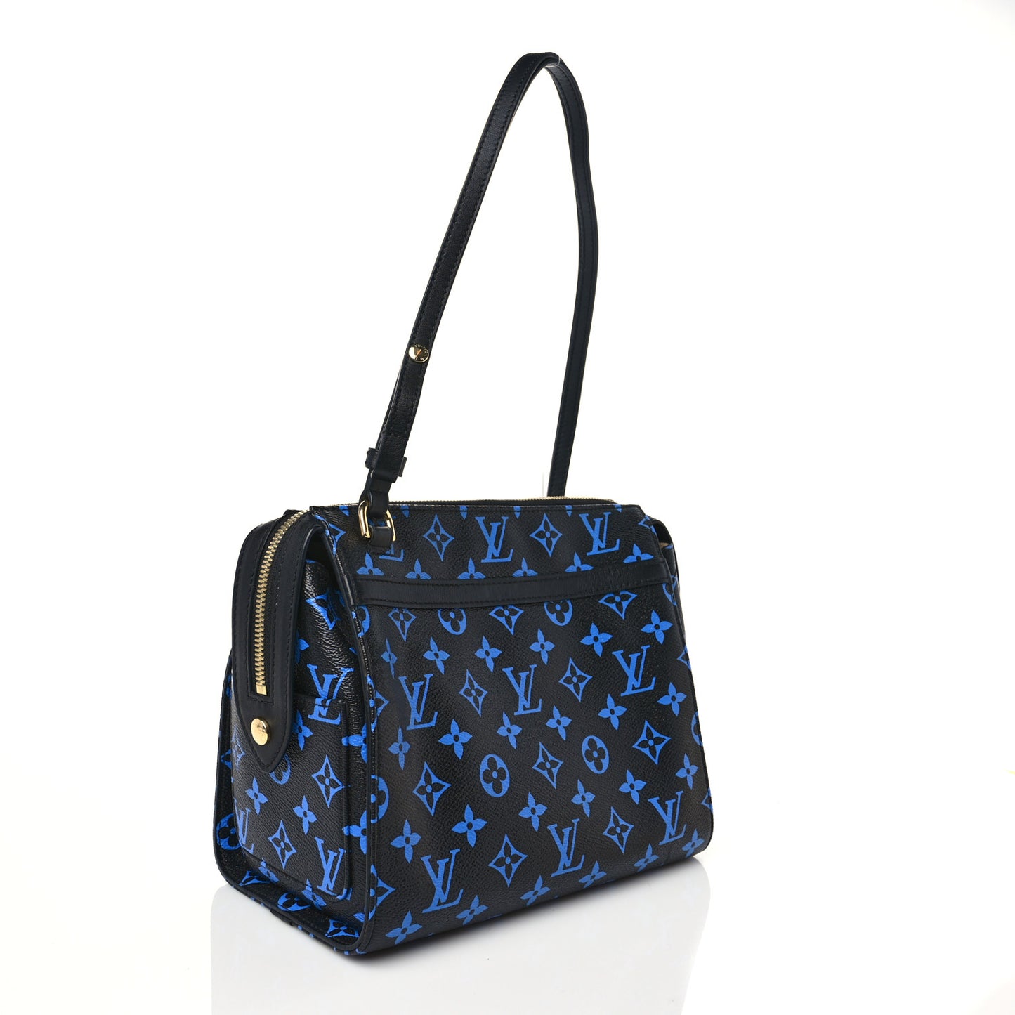 Colored Monogram Speedy Amazon PM Blue Black