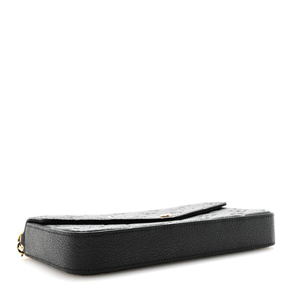 Louis Vuitton Empreinte Pochette Felicie Chain Wallet Black 5 of 11