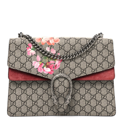 Gucci GG Supreme Monogram Blooms Medium Dionysus Shoulder Bag Beige Multicolor Dry Rose 1 of 11