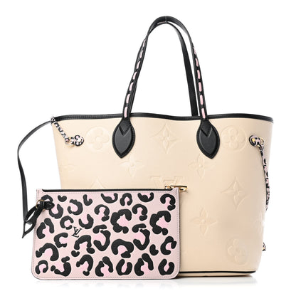 Louis Vuitton Empreinte Monogram Giant Wild At Heart Neverfull MM Creme 1 of 4