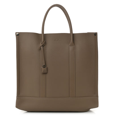 Loro Piana Grained Calfskin Small Beam Tote Warm Mastic 1 of 9