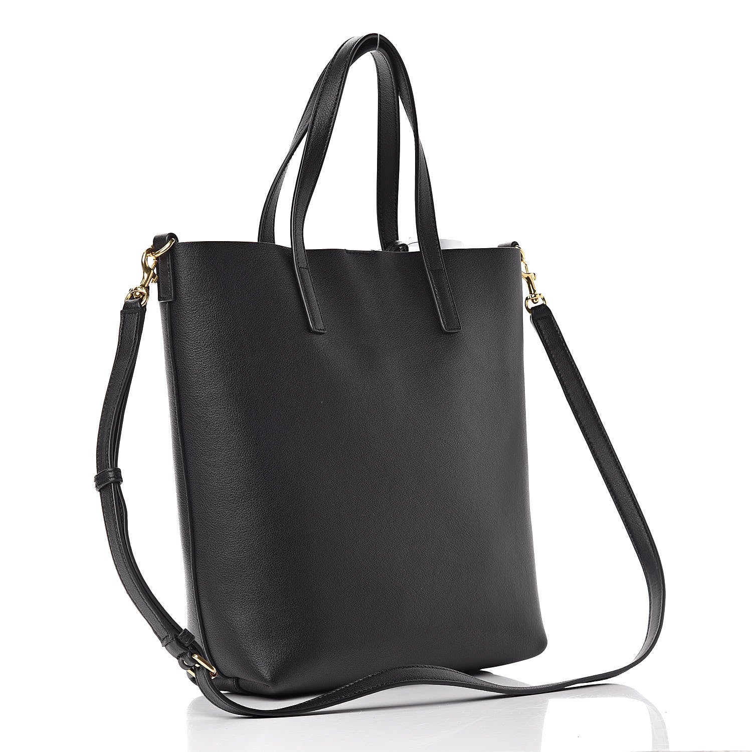 Saint Laurent Calfskin Toy Shopping Tote Black 4 of 11