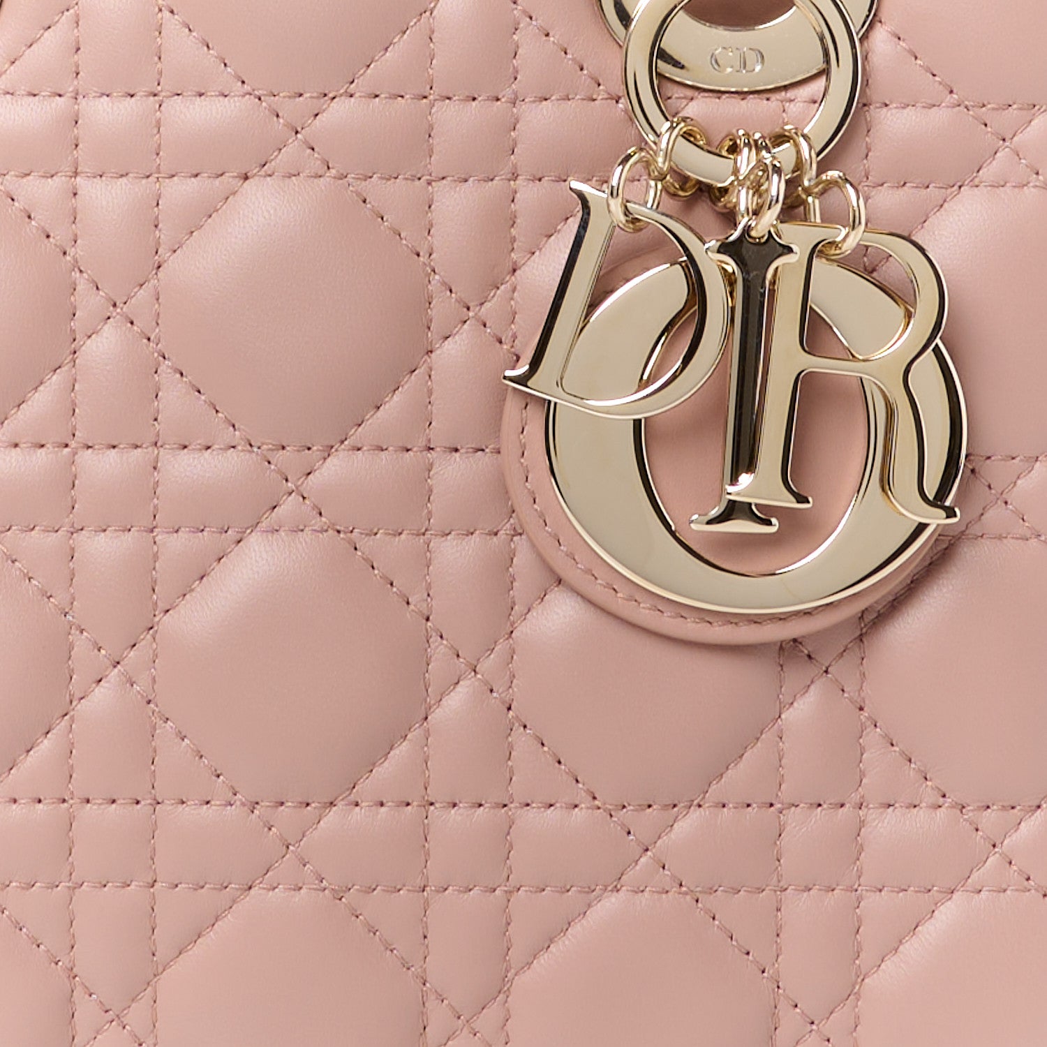 Christian Dior Lambskin Cannage Small My ABCDior Lady Dior Fard 8 of 10