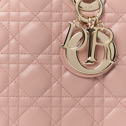Christian Dior Lambskin Cannage Small My ABCDior Lady Dior Fard 8 of 10