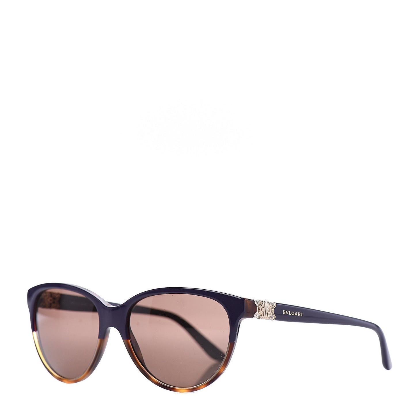 BVLGARI Cat Eye 8166-B Sunglasses Blue Tortoise