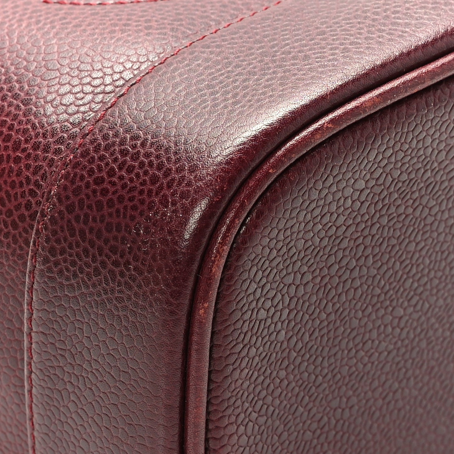 Caviar Vanity Cosmetic Case Burgundy