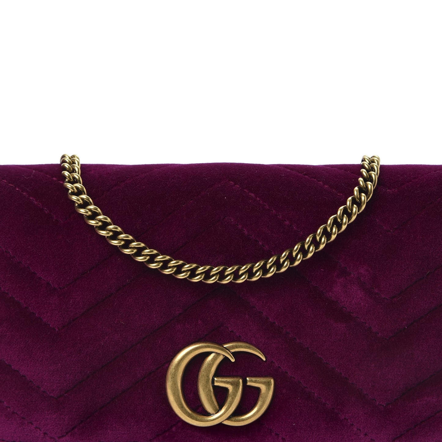 Velvet Matelasse GG Marmont Mini Bag Fuchsia Violet Cyclamen