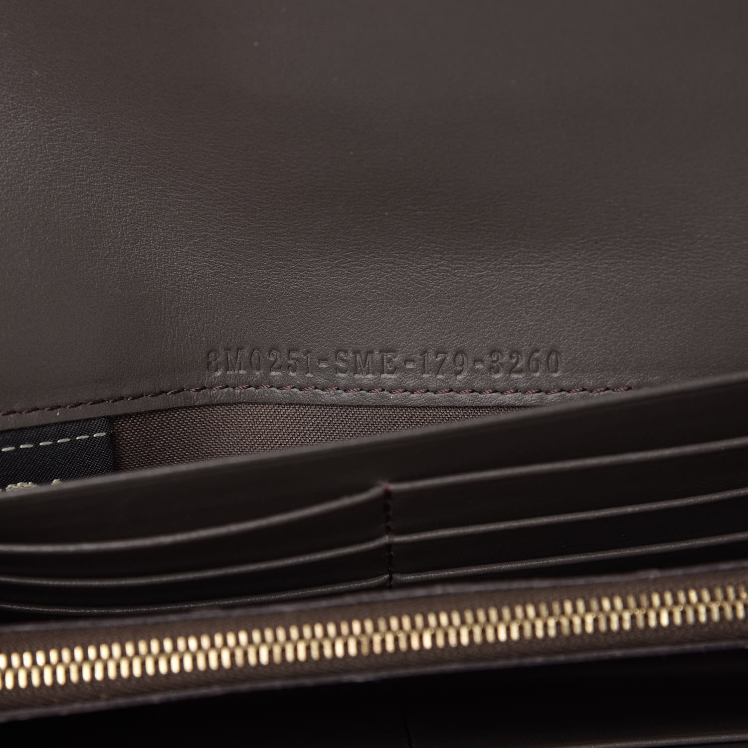 Fendi Vitello Liberty Century Lucido By The Way Continental Wallet Carbone 7 of 7