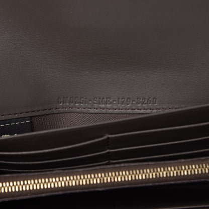 Fendi Vitello Liberty Century Lucido By The Way Continental Wallet Carbone 7 of 7