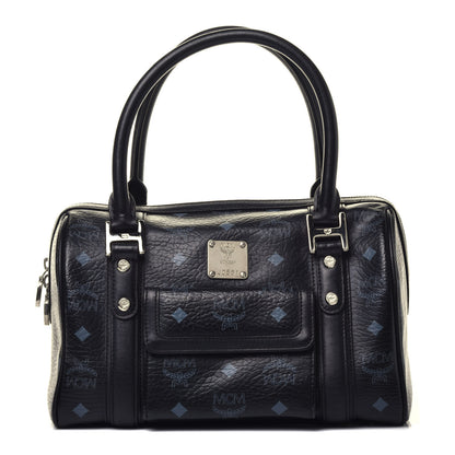 MCM Visetos Small Boston Bag Black 2 of 17