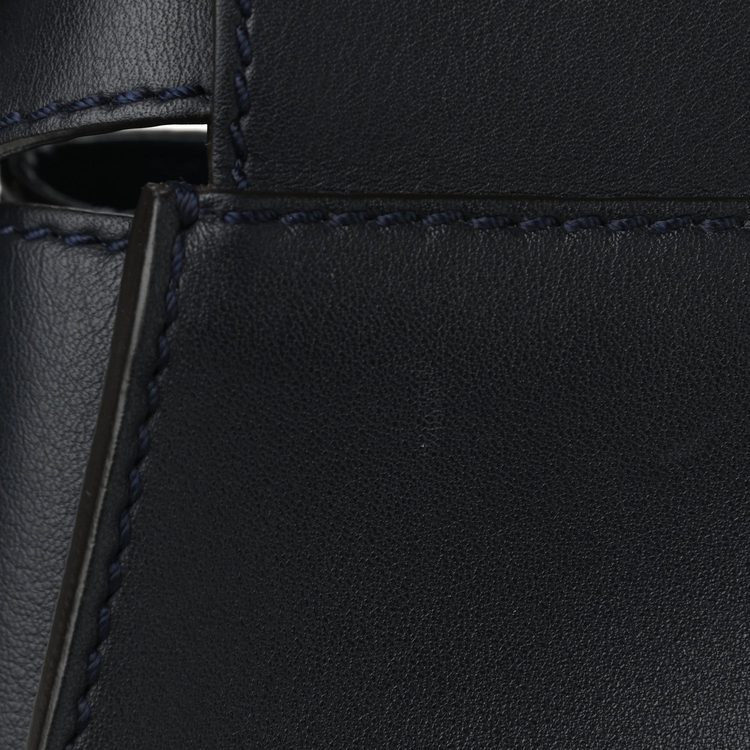 Fendi Vitello Seta Shiny Nappa Medium Peekaboo Iconic Satchel Blue Notte Turchese 13 of 13