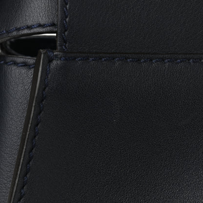 Fendi Vitello Seta Shiny Nappa Medium Peekaboo Iconic Satchel Blue Notte Turchese 13 of 13