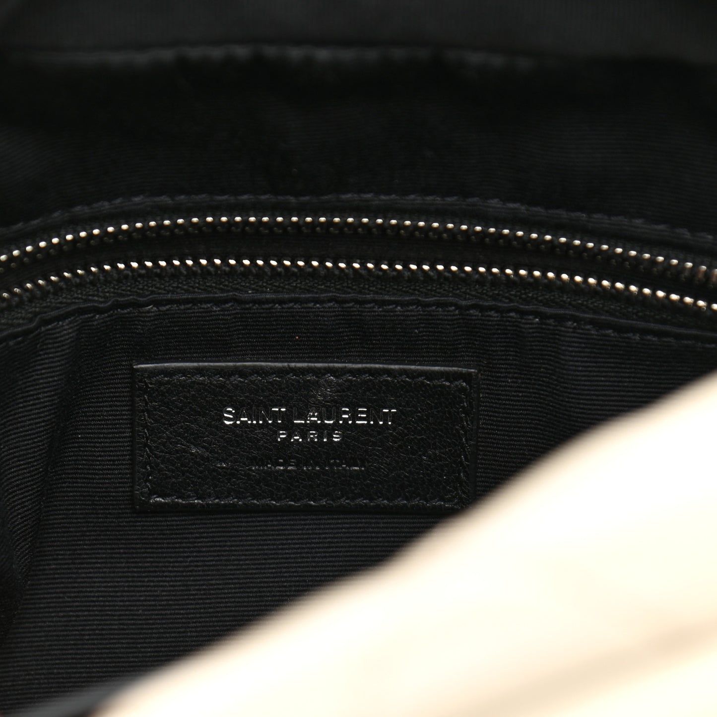 Calfskin Y Quilted Monogram Small Loulou Bowling Bag Ivory