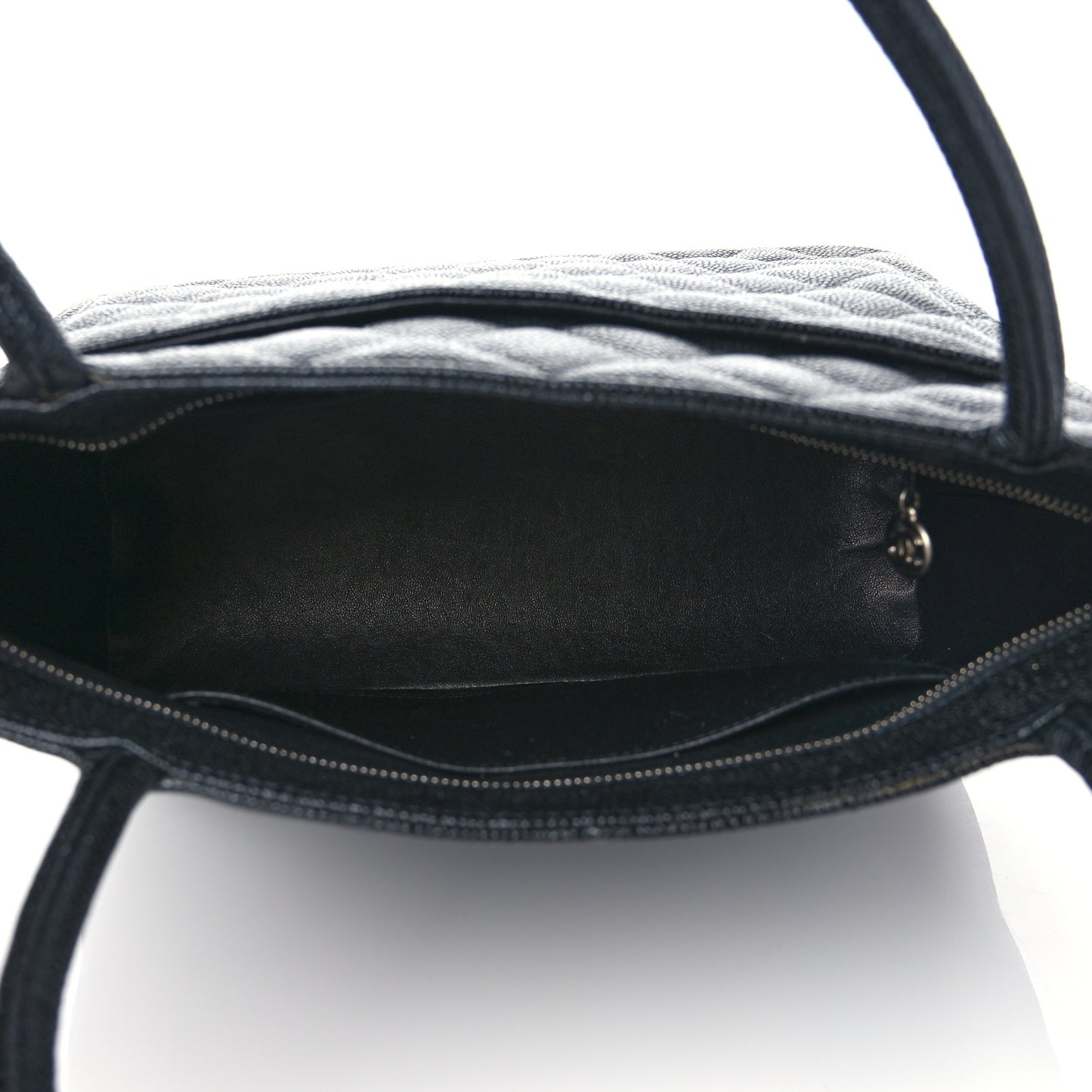 Caviar Quilted Medallion Tote Black