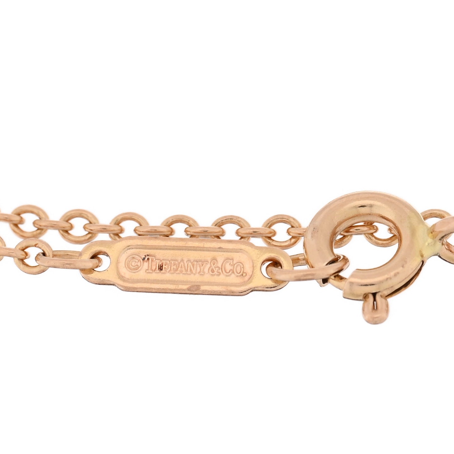 18K Rose Gold Diamond T Double Chain Bracelet