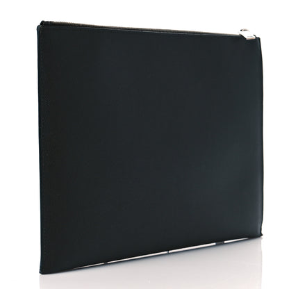 Saint Laurent Grain De Poudre Zipped Tablet Holder Khaki 3 of 9