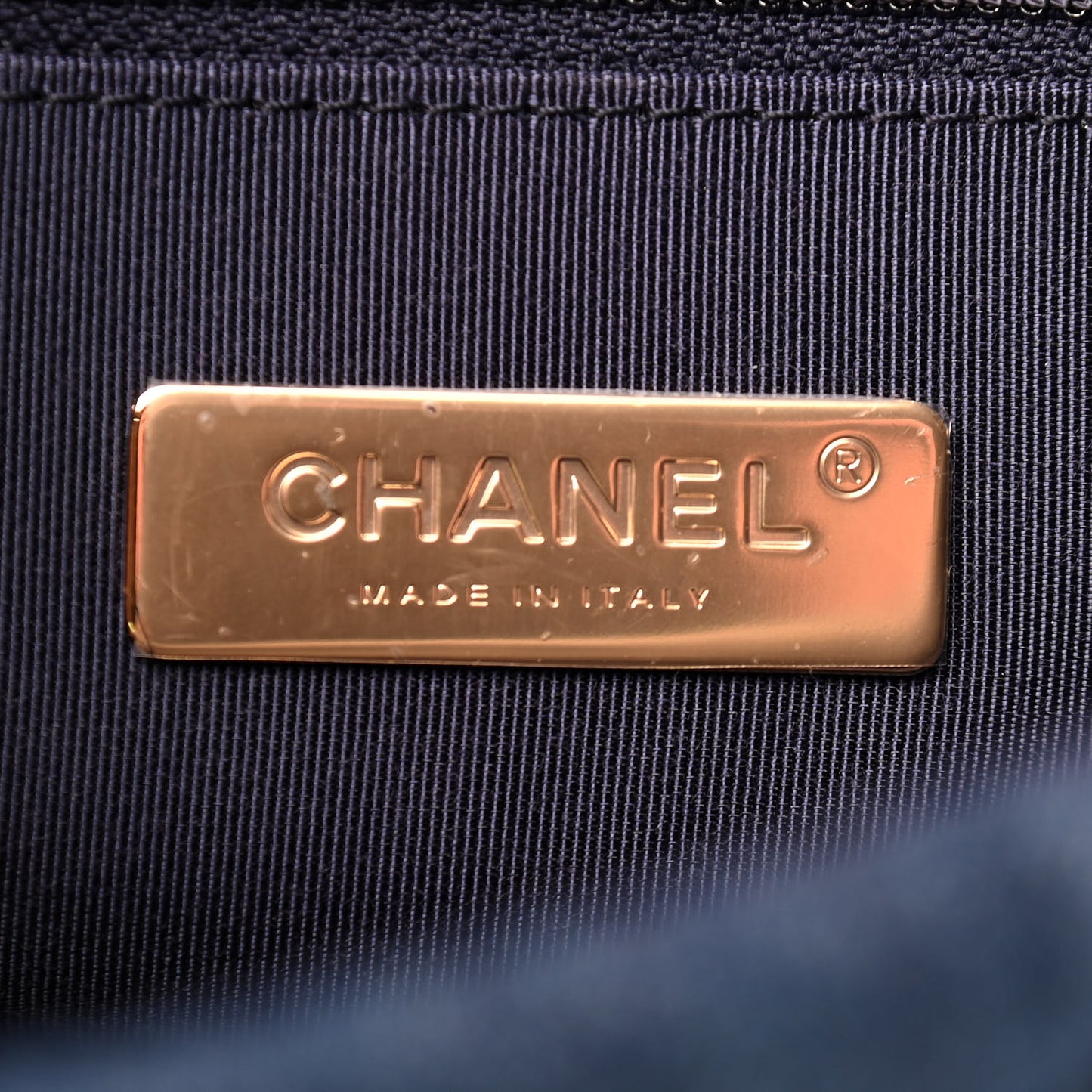 Denim Quilted Large Chanel 19 Flap Blue