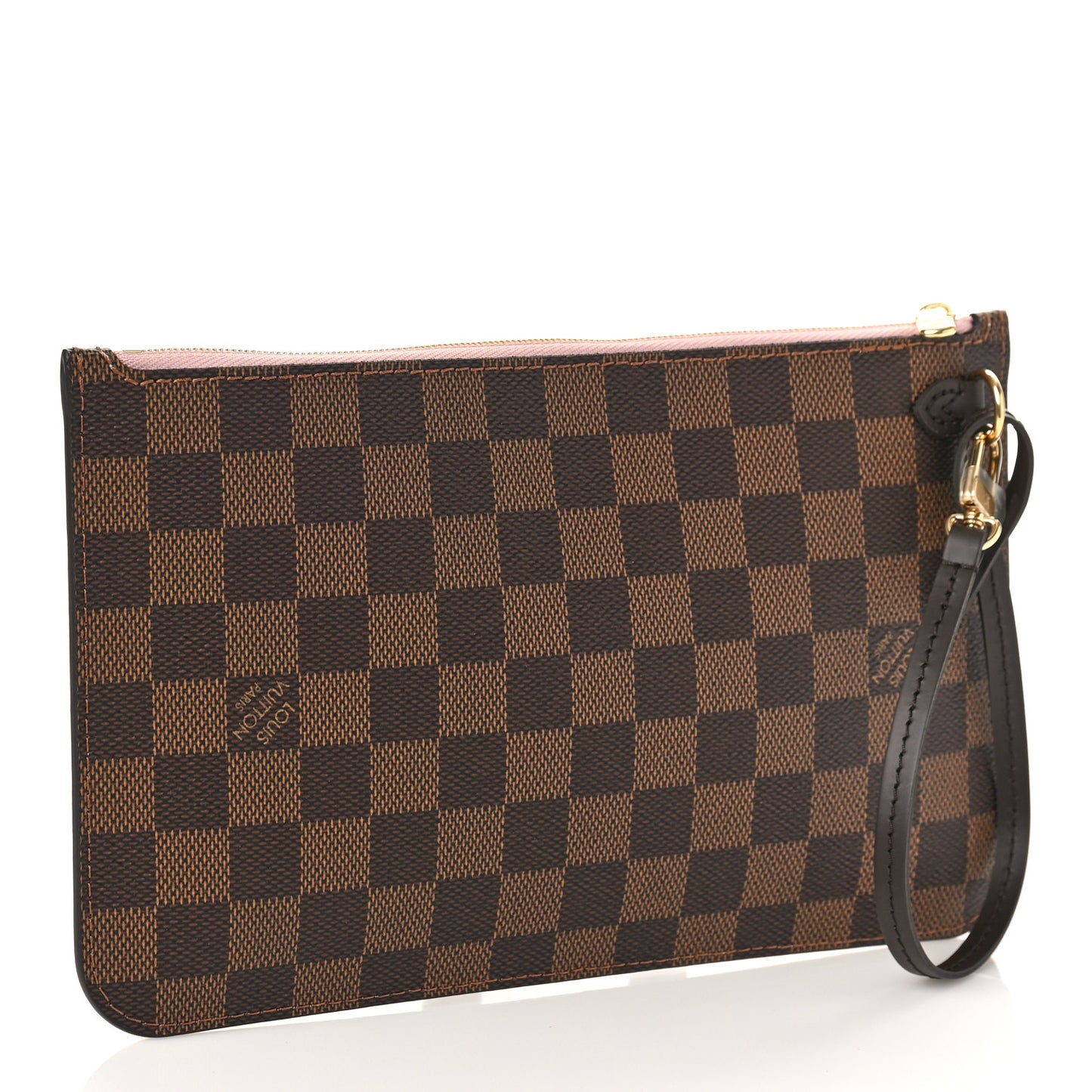 Damier Ebene Neverfull MM GM Pochette Rose Ballerine