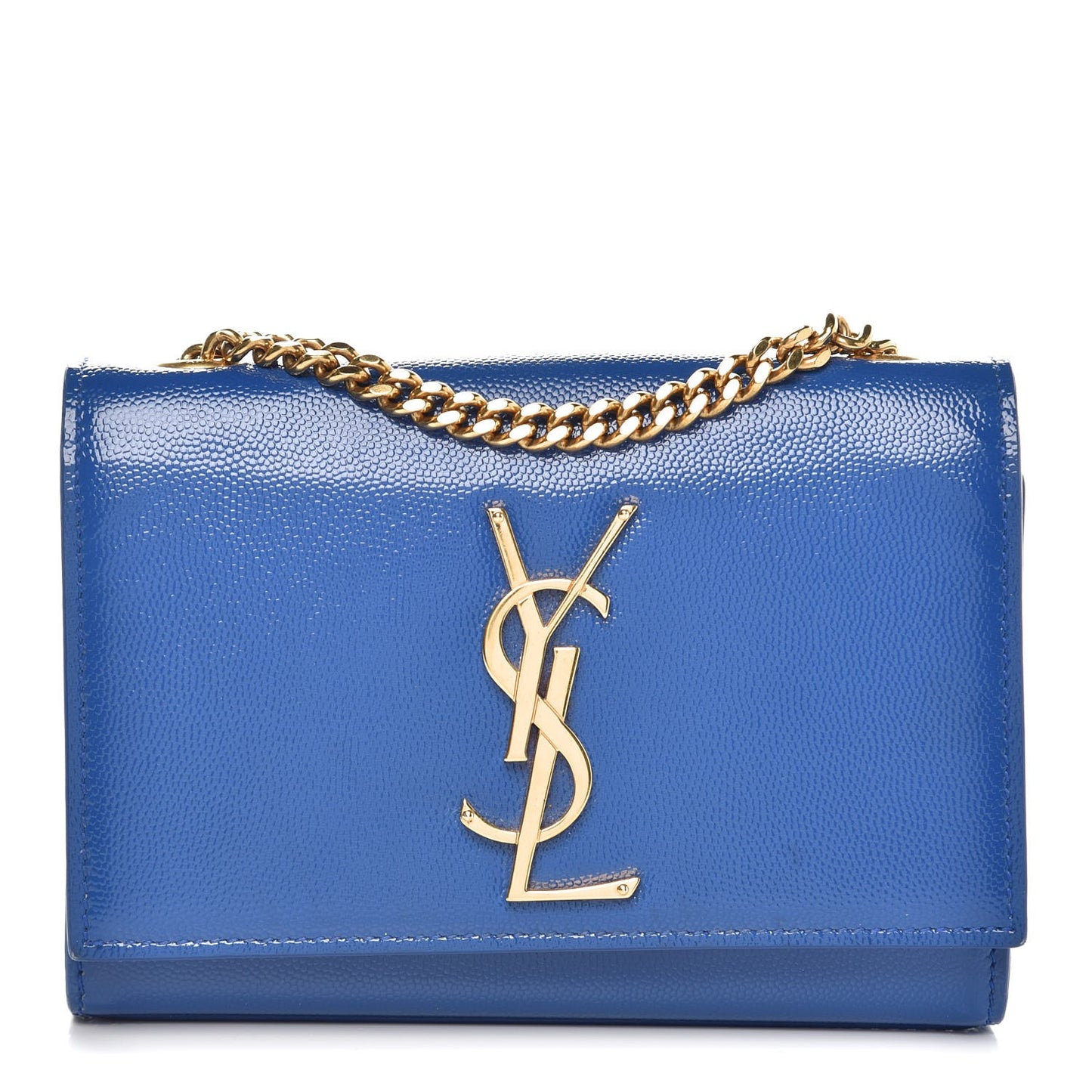 Grain De Poudre Small Classic Monogram Kate Satchel Royal Blue