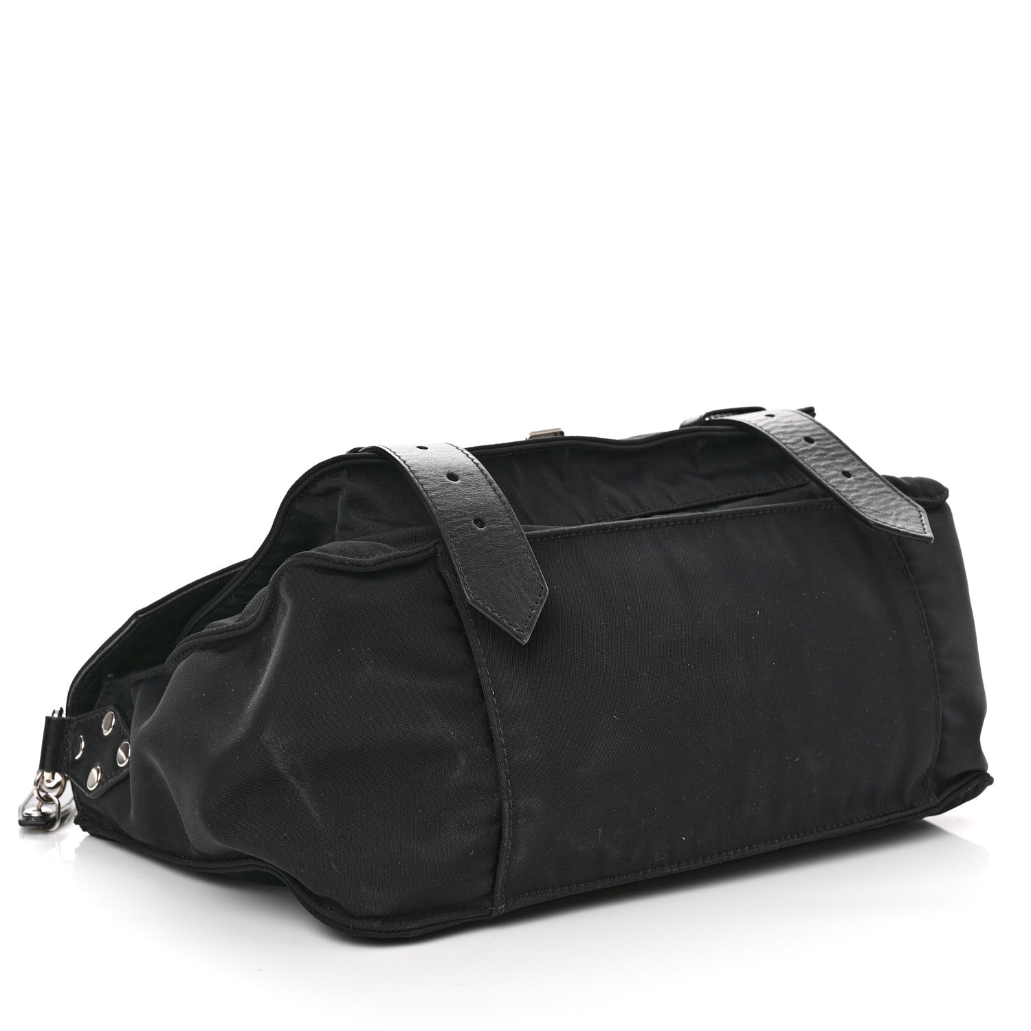 Proenza Schouler Nylon Calfskin Medium PS1 Satchel Black 4 of 15
