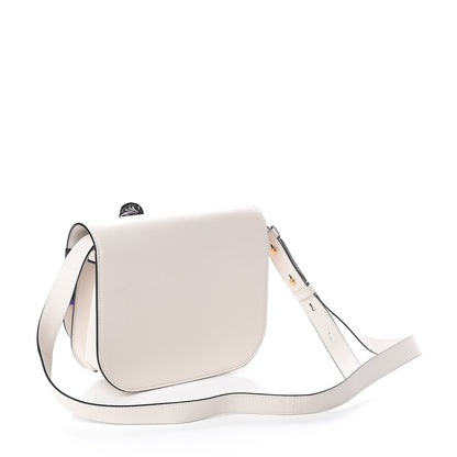 Versace Calfskin Shoulder Bag With Scarf White 3 of 9