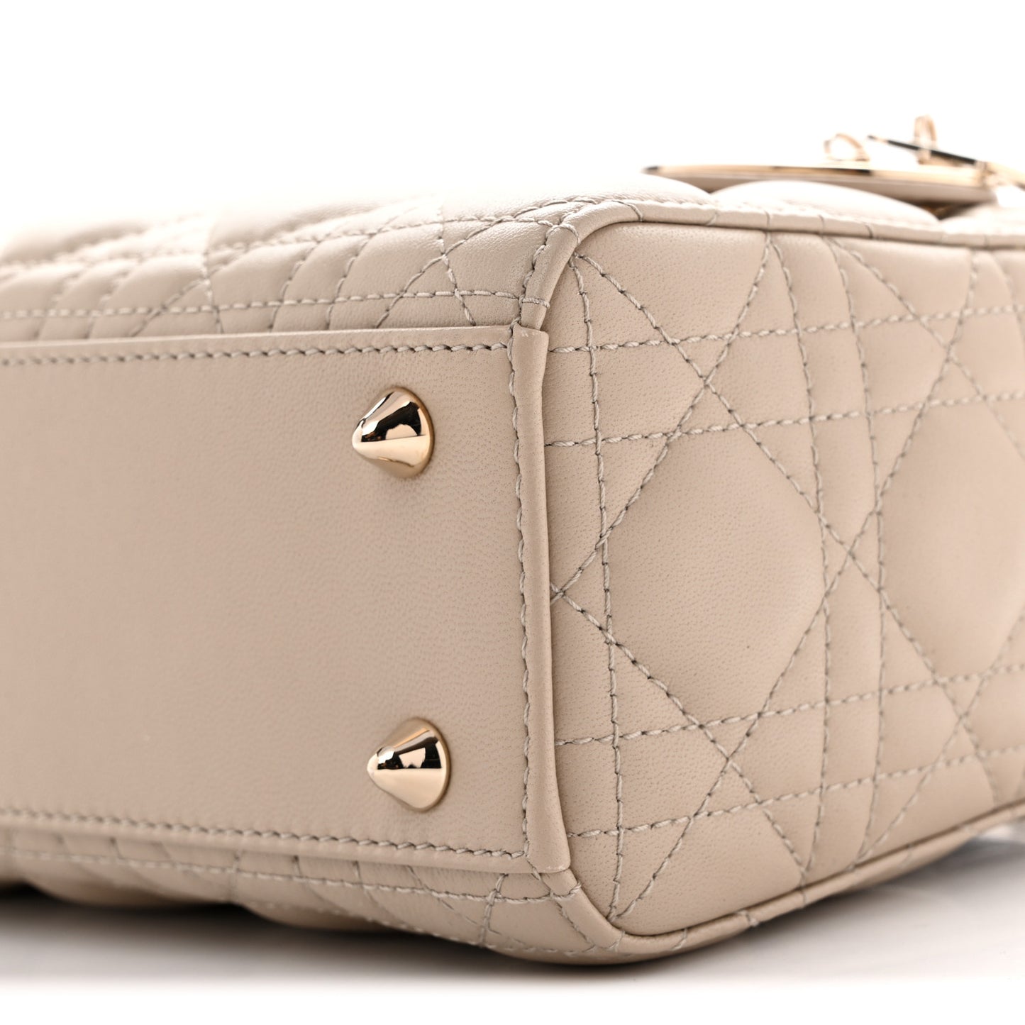 Lambskin Cannage Small My ABCDior Lady Dior Beige