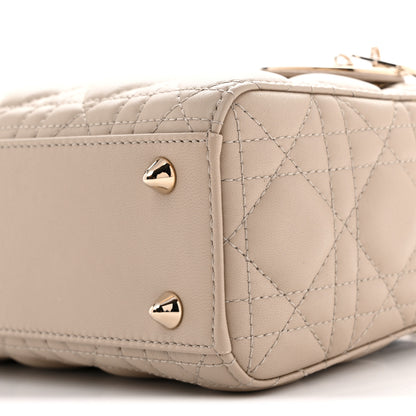 Christian Dior Lambskin Cannage Small My ABCDior Lady Dior Beige 10 of 11
