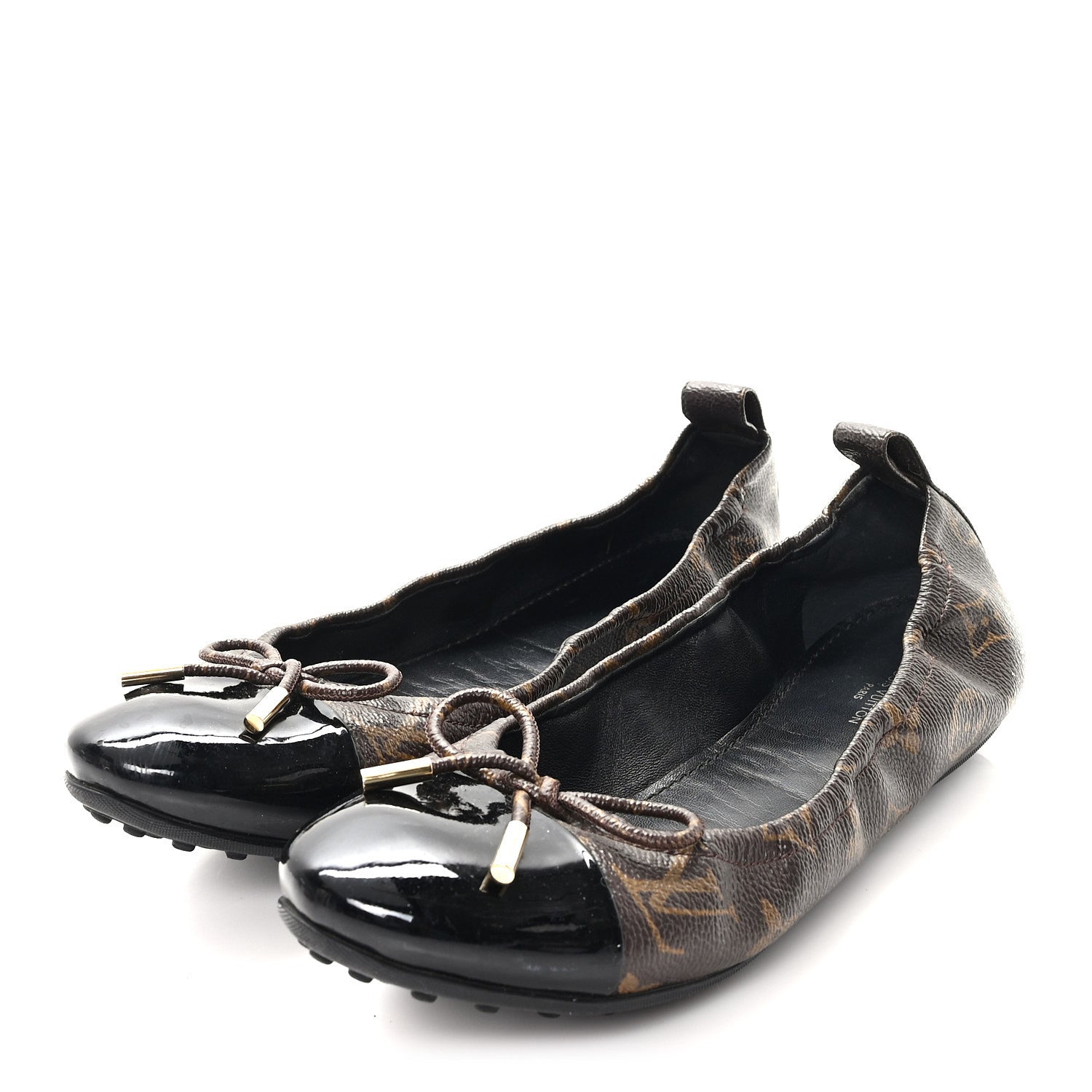 Louis Vuitton Monogram Flirty Ballerina Flats 38.5 Black 4 of 9