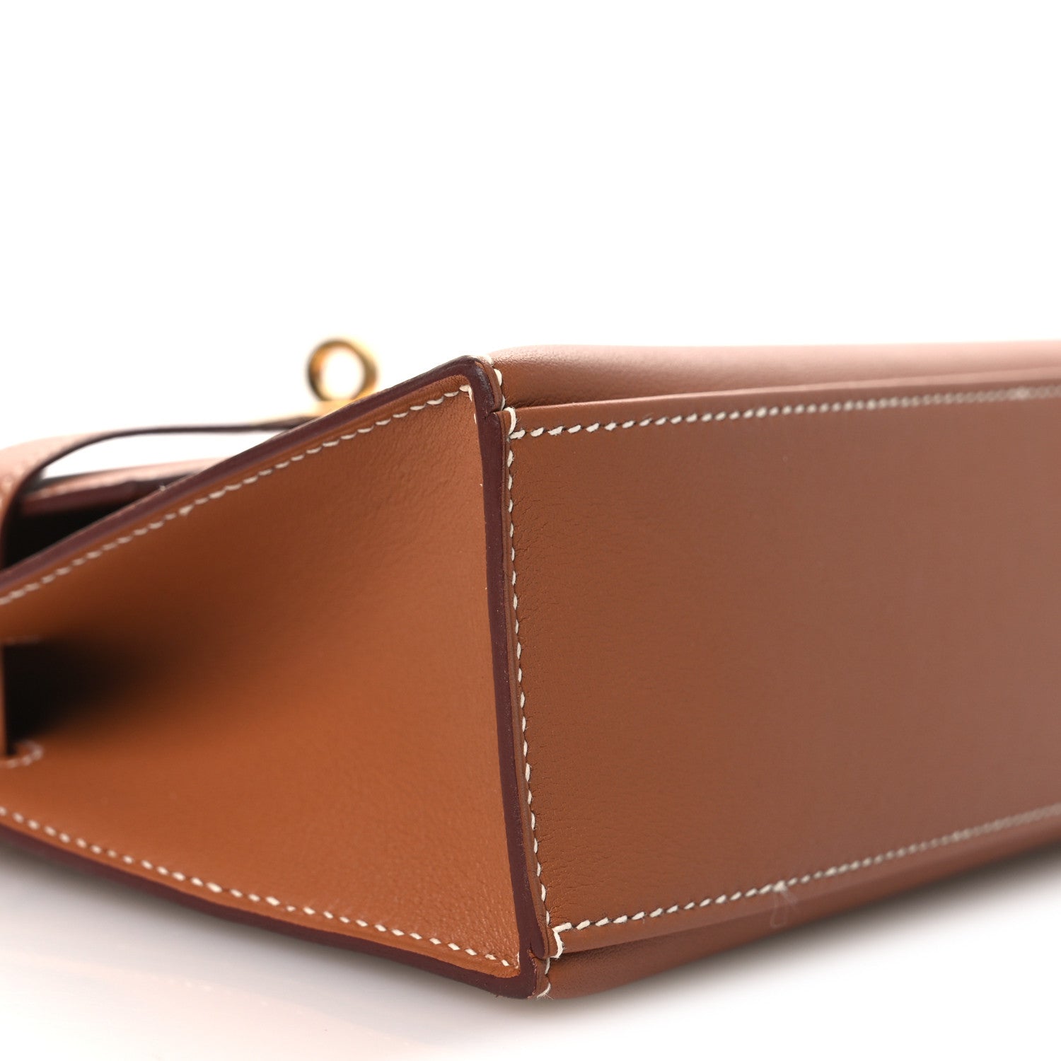 Hermes Swift Kelly Pochette Clutch Gold 9 of 11