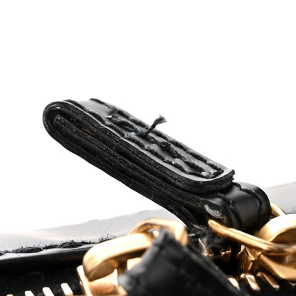 Chanel Calfskin Stitch Surpique Bowler Black 14 of 15