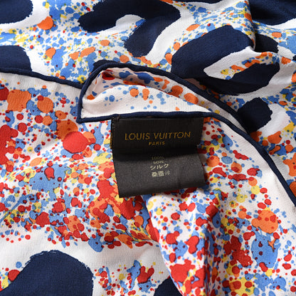 Louis Vuitton Silk Leo Spray Giant Square Piment 4 of 4