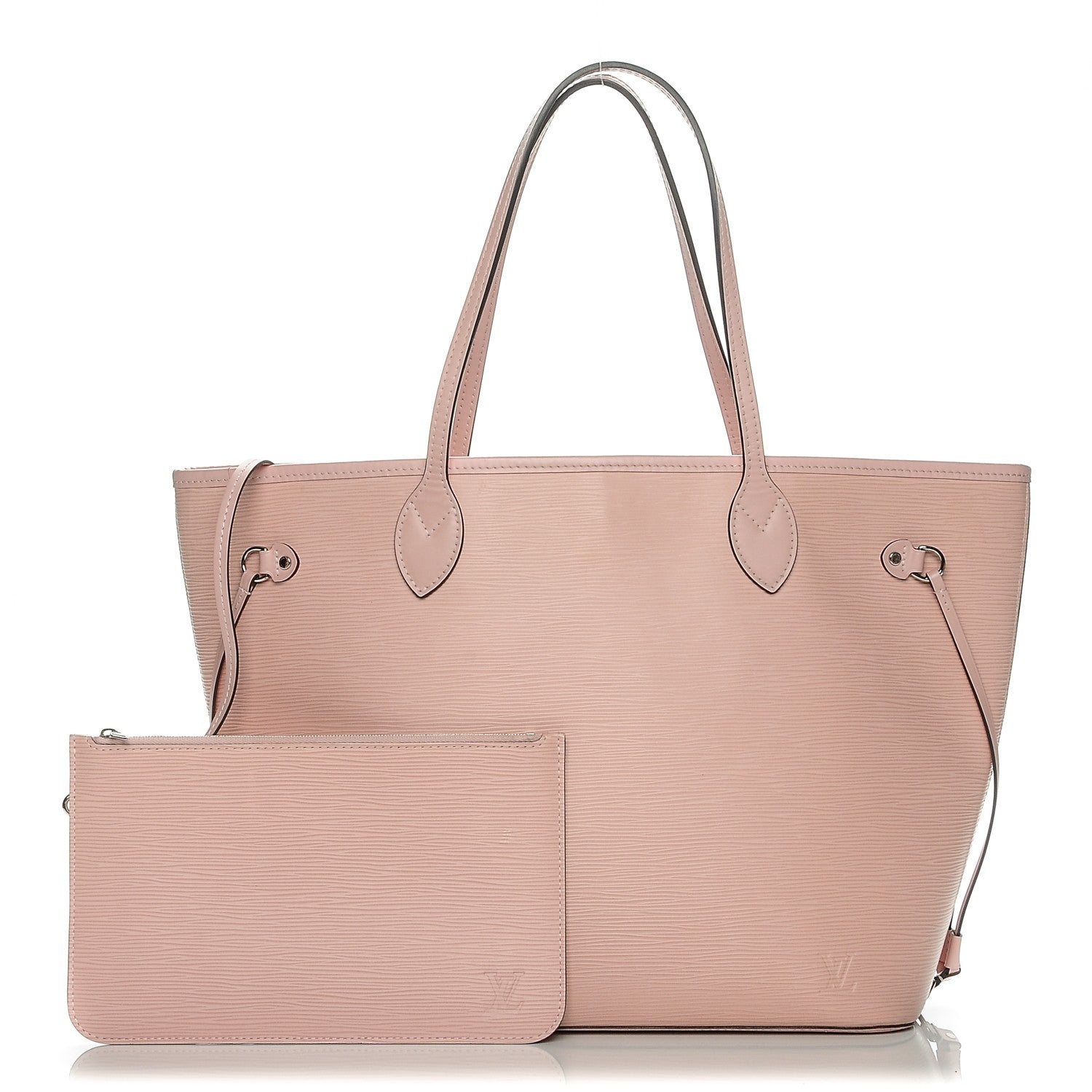 Louis Vuitton Epi Neverfull MM Rose Ballerine 1 of 7