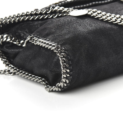 Stella McCartney Embellished Shaggy Deer Small Falabella Fold Over Tote Black 5 of 8
