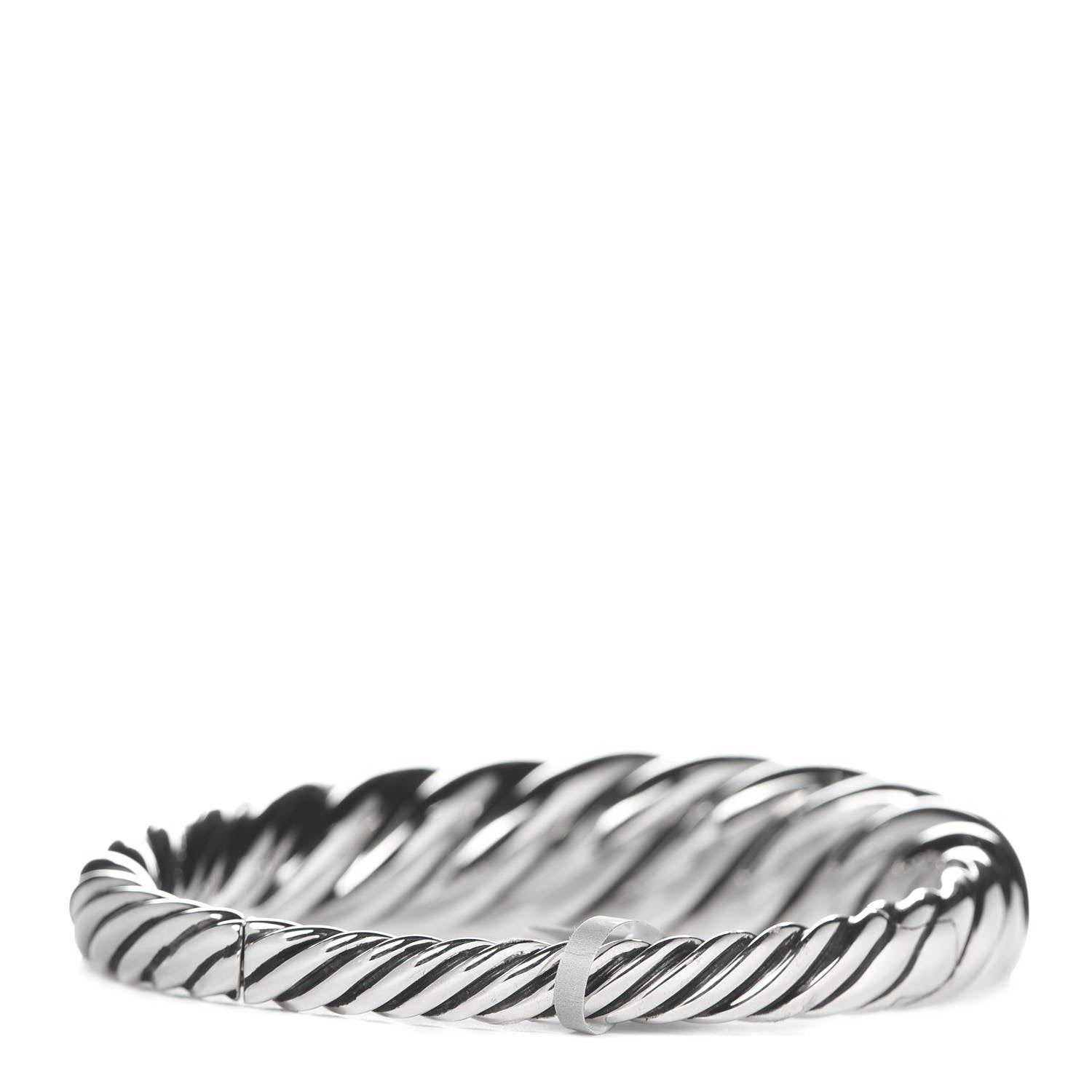 David Yurman Sterling Silver 17mm Pure Form Cable Bracelet 3 of 5