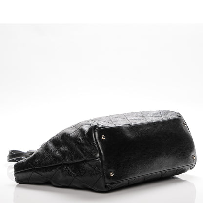 Chanel Glazed Calfskin Large On The Road Tote Black 4 of 7