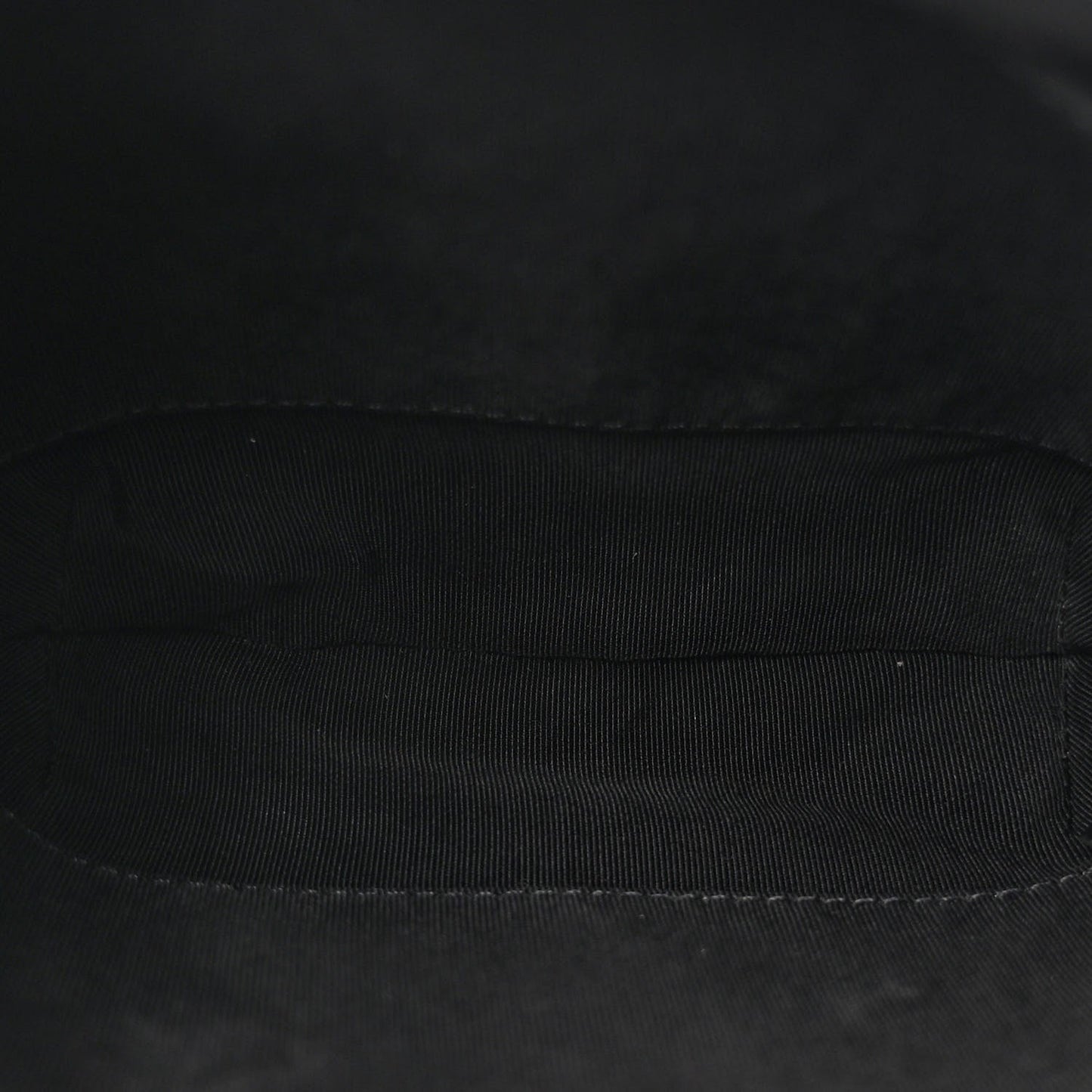 Patent Goatskin Quilted Small Gabrielle Bucket Black