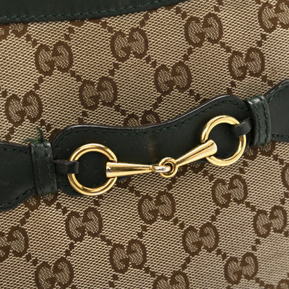 Gucci Monogram Calfskin Medium Lady Web Shoulder Bag Beige Green 15 of 16