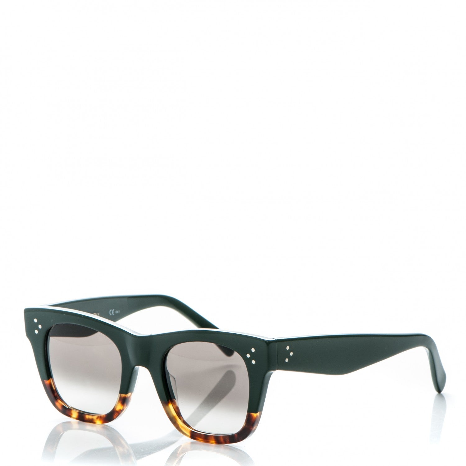 Celine Acetate Catherine Sunglasses CL41089/S Forest Green Havana 1 of 5