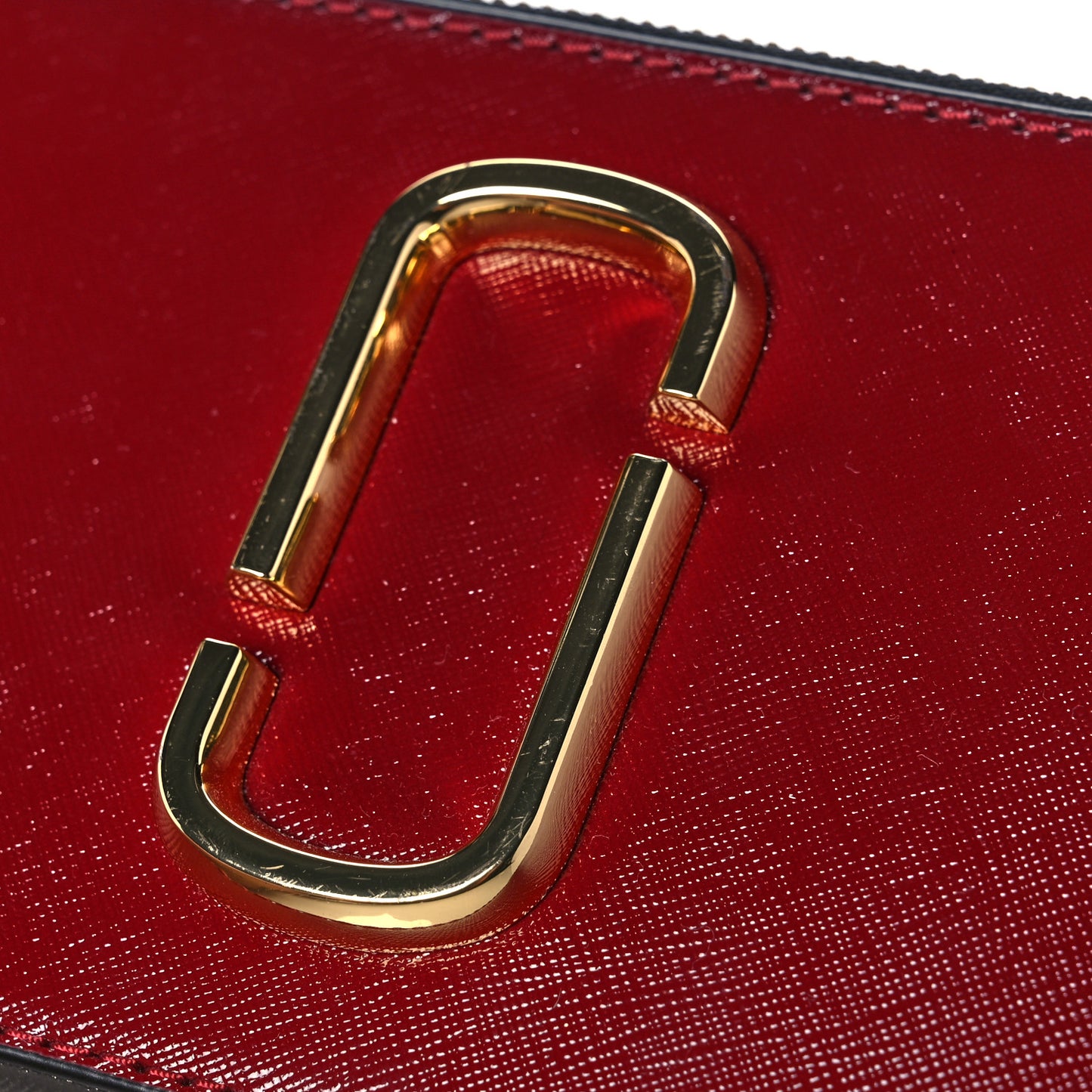 Saffiano Small Snapshot Camera Bag Red Multicolor