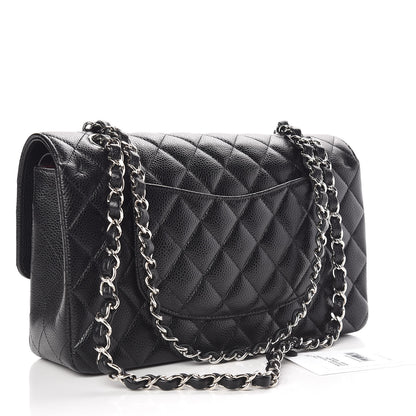 Chanel Caviar Quilted Medium Double Flap Black 3 of 10