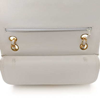 Chanel Lambskin Quilted Medium Double Flap White 11 of 21