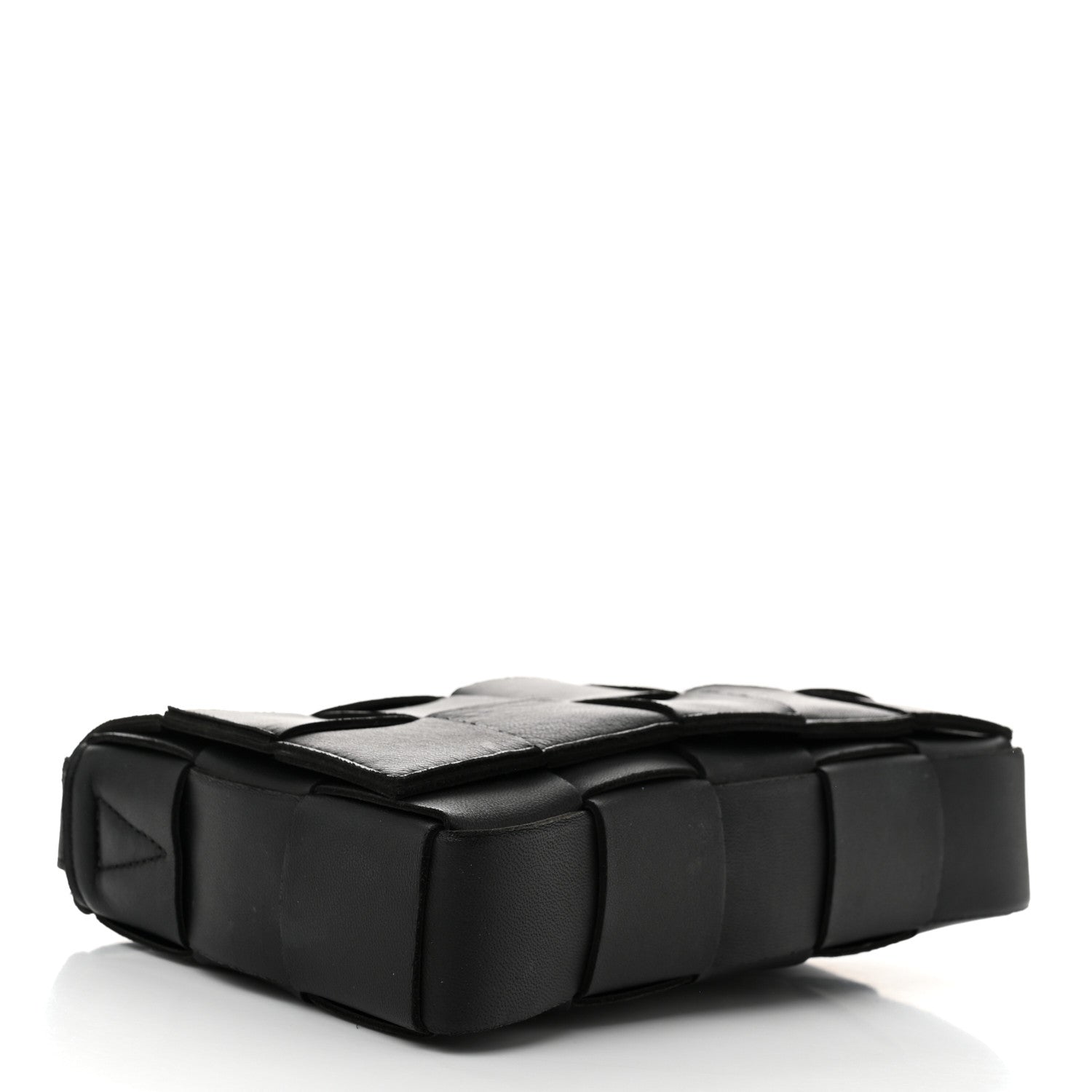 Bottega Veneta Lambskin Maxi Intrecciato Cassette Crossbody Bag Black 4 of 10