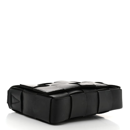 Bottega Veneta Lambskin Maxi Intrecciato Cassette Crossbody Bag Black 4 of 10