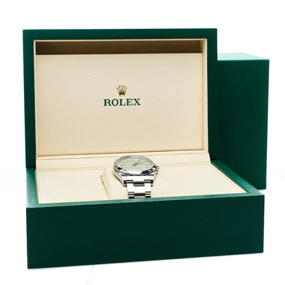 Rolex Stainless Steel 36mm Oyster Perpetual Watch Pistachio 126000 5 of 5