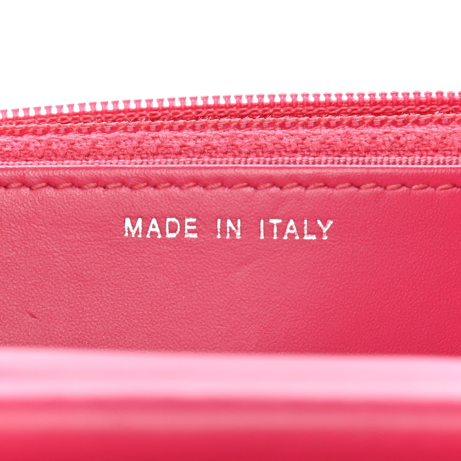 Chanel Patent Quilted Wallet On Chain WOC Fuchsia 7 of 10