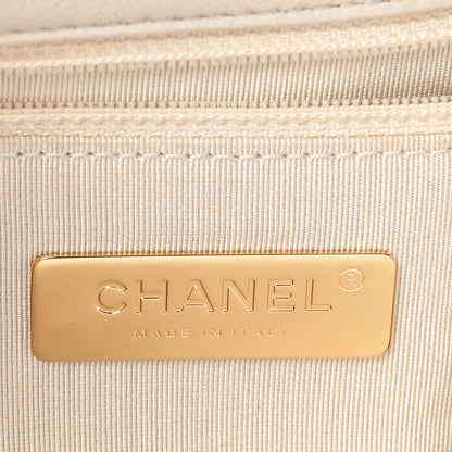 Chanel Lambskin Quilted Medium Chanel 19 Flap Beige 6 of 10
