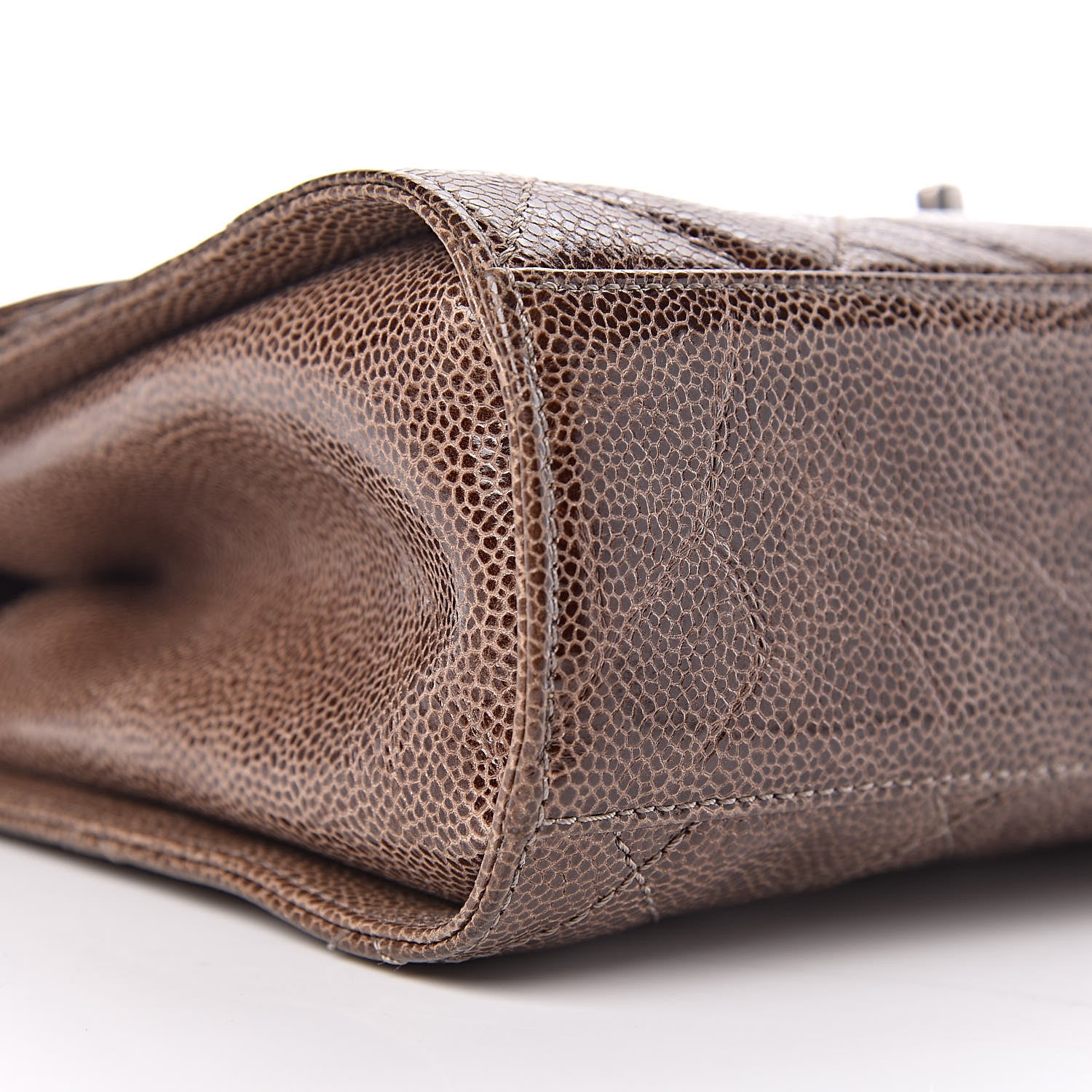 Chanel Crumpled Grained Calfskin Medium CC Crave Flap Brown 8 of 9