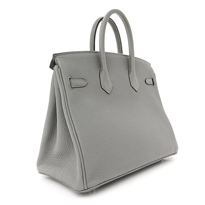 Hermes Togo Birkin 25 Gris Mouette 3 of 11