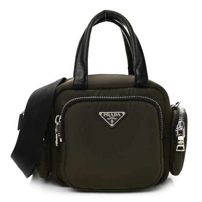 Prada Tessuto Nylon Pocket Top Handle Cargo Bag Mimetico Black 1 of 12